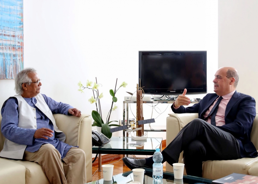 Yunus Invited to Rome to Discuss the Theme for Expo 2030.